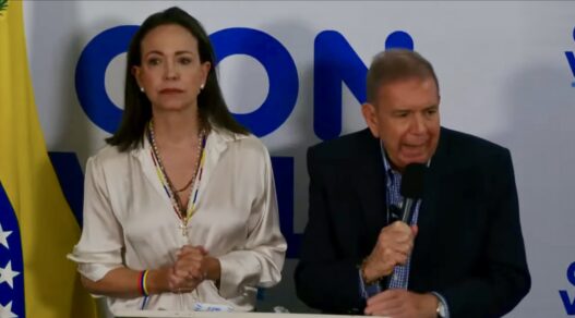 LA OPOSICIÓN VENEZOLANA DICE TENER EL 73,20% DE LAS ACTAS Y QUE ELLAS ESTABLECEN UN TRIUNFO IRREVERSIBLE DE EDMUNDO GONZÁLEZ​