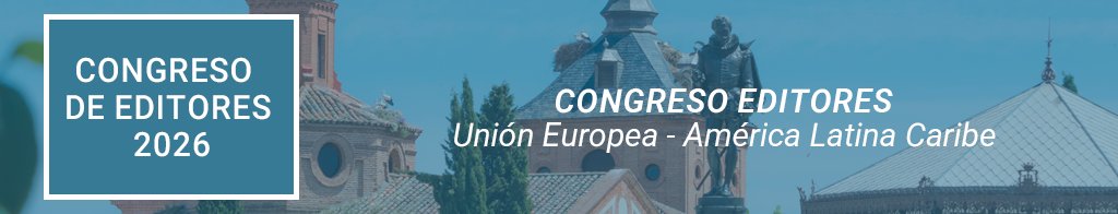 Banner del Congreso de Editores 2026 sobre Unión Europea y América Latina