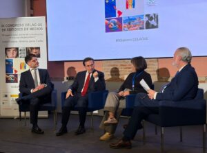 Panel de discusión en el IX Congreso de Editores de Medios en Alcalá de Henares.